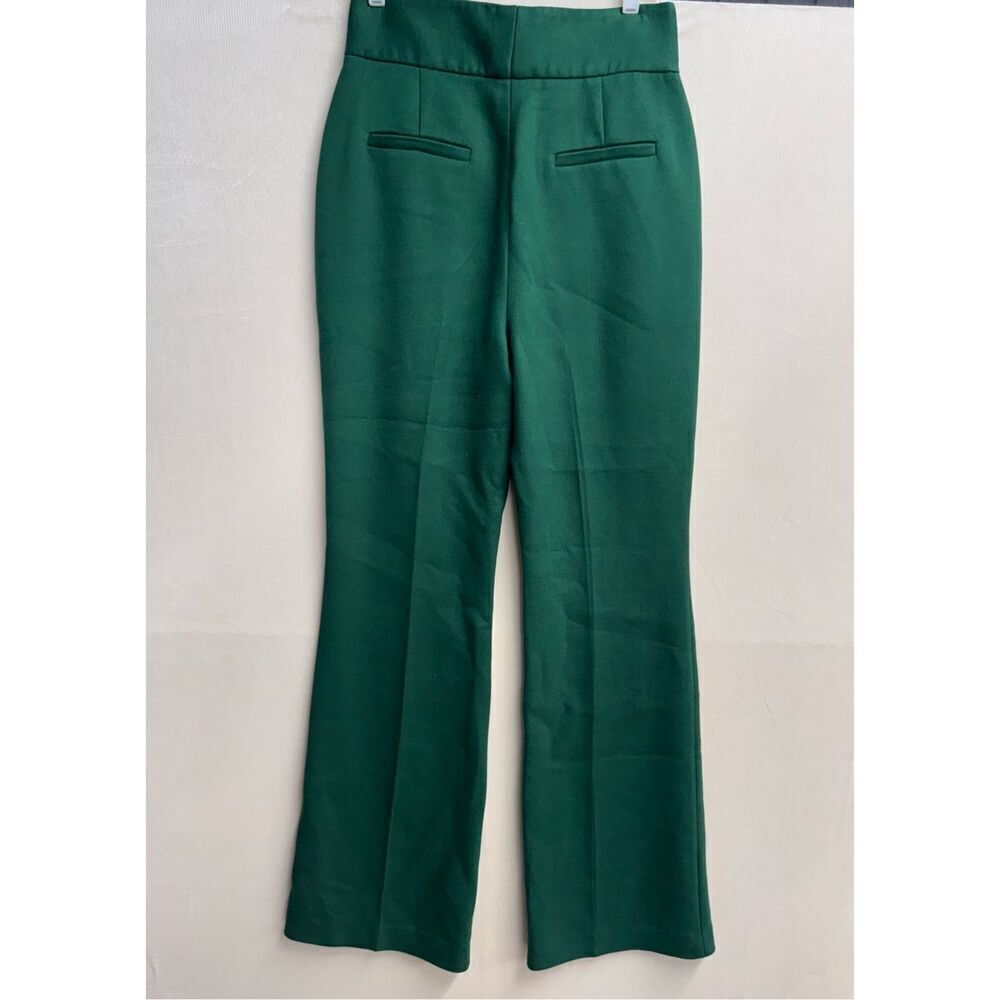 Halogen x Atlantic Pacific green high waisted trousers workwear office sz 8 - Picture 10 of 10